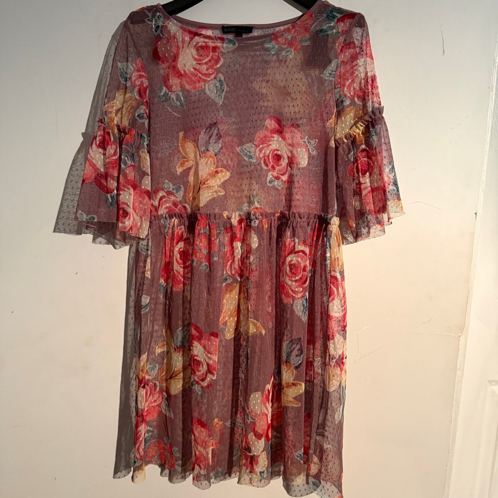 Bebop Small Coquette Overlay Fairy Ethereal Romantic Floral‎ Sheer Y2K